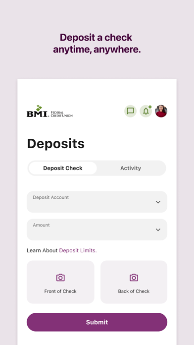 BMI Federal Credit Union iPhone screenshot 3 - Finance app