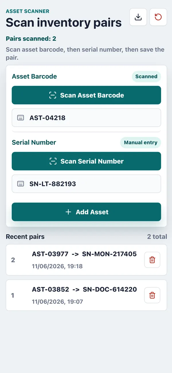 Screenshot #1 pour Asset Scanner