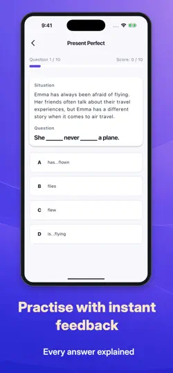 Tense Quest:İngilizce Zamanlar iPhone Ekran Görüntüsü 3