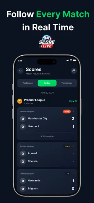 Football & Soccer Live Scores screenshot 2