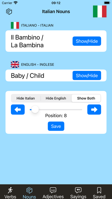 Italian Vocab! Screenshot