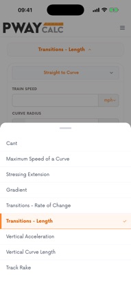 Pway Calc: Rail Calculator screenshot 6