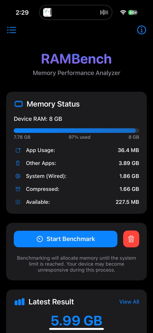 RamBench - RAMBench helps you test your d