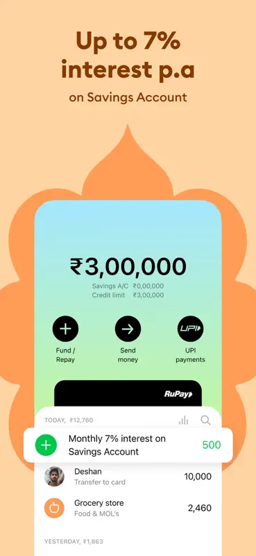 Roarbank: Credit Card & UPI screenshot 6 of 8