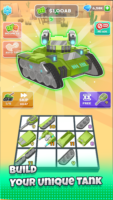 Idle Merge: Tank Battle Screenshot