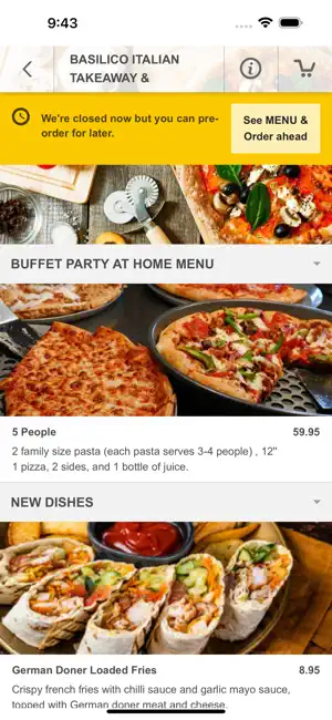 Basilico Italian takeaway screenshot 3