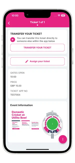 Utilita Bowl Tickets iPhone screenshot 5
