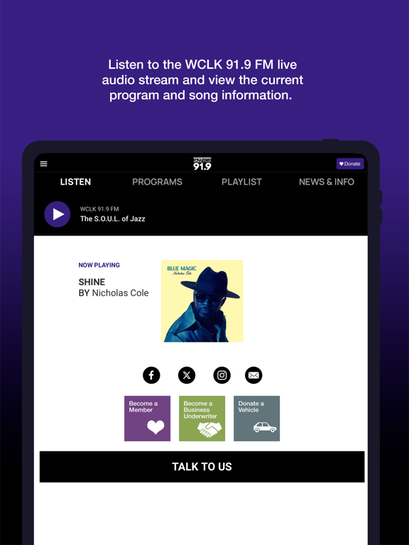 Screenshot #6 pour Jazz 91.9 WCLK
