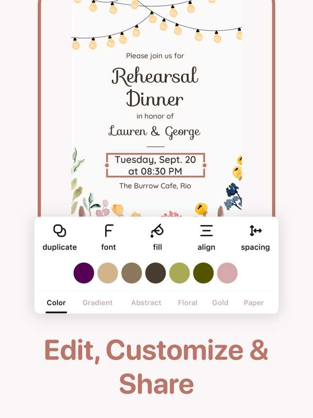 ‎Invitation Maker - Invyt Screenshot