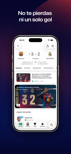 Captura de pantalla de FotMob - Resultados De Fútbol en iPhone 5