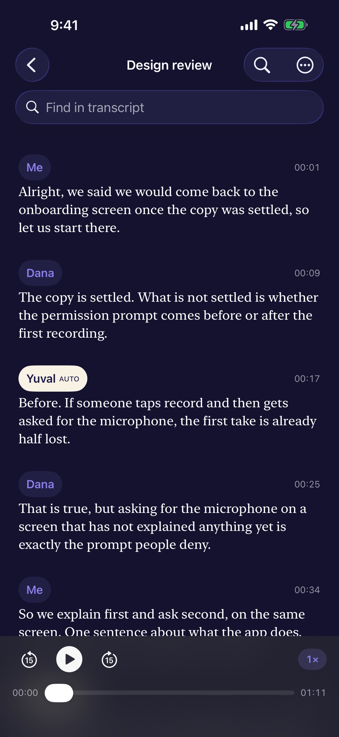 Screenshot 2 of Longhand Transcribe