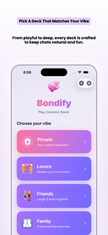 Bondify: The Couples Edition screenshot