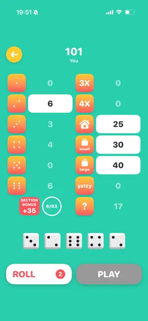 Yatzy Roll screenshot 2