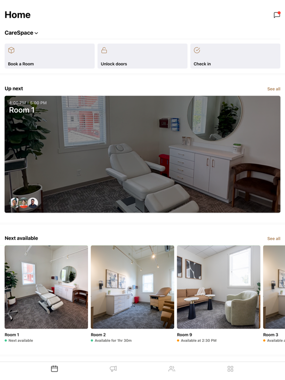 CareSpace Suites app screenshot