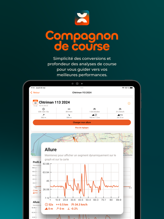 Screenshot #4 pour Pacevisor: compagnon de course