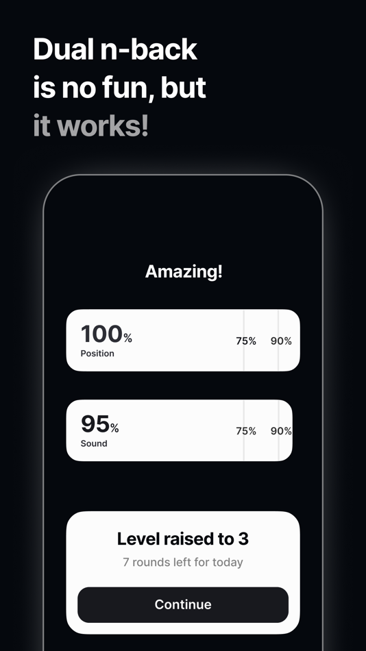 #7. N-Back Challenge (iOS) Podle: Rivuspurus