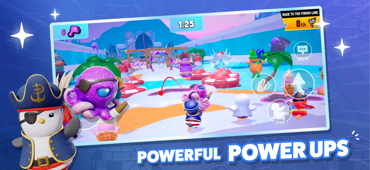 Pudgy Party - Battle Royale iOS Mod IPA screenshot 3 - iOS game interface