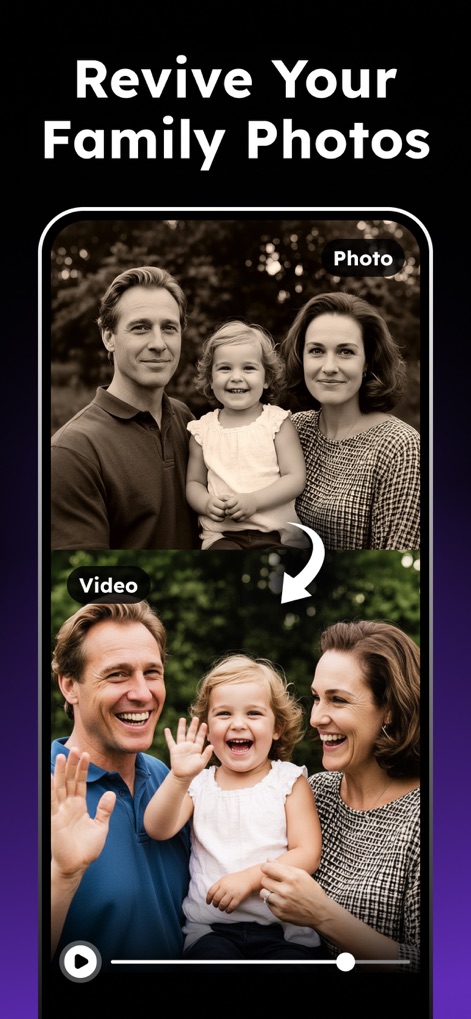 AI Photo Generator - Collart - This tool breathes new life into "old family photos" by transforming them from static images into dynamic, vibrant videos.