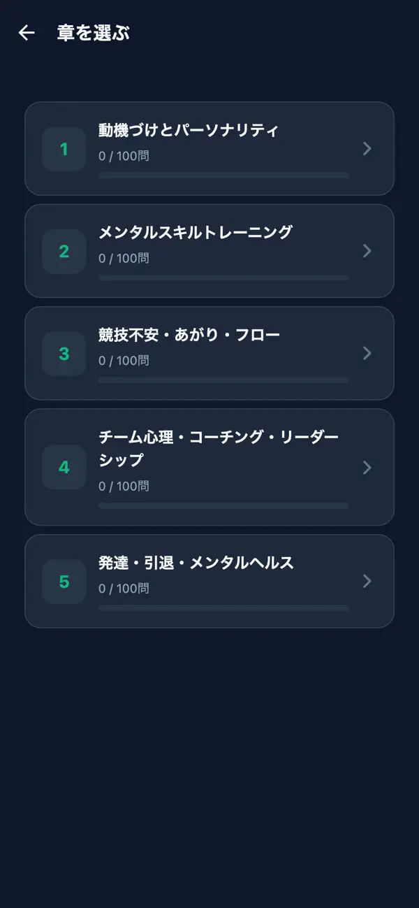 Screenshot #2 pour スポーツ心理学対策