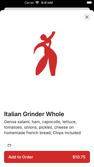 Iriana's Pizza iPhone screenshot 4 - Food & Drink app