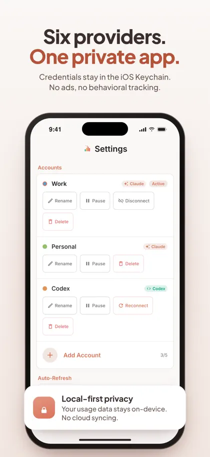 Captura 6 de 6 de CUStats Go - AI Usage Tracker