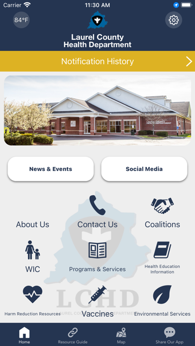 Laurel Co Health Dept KY Screenshot