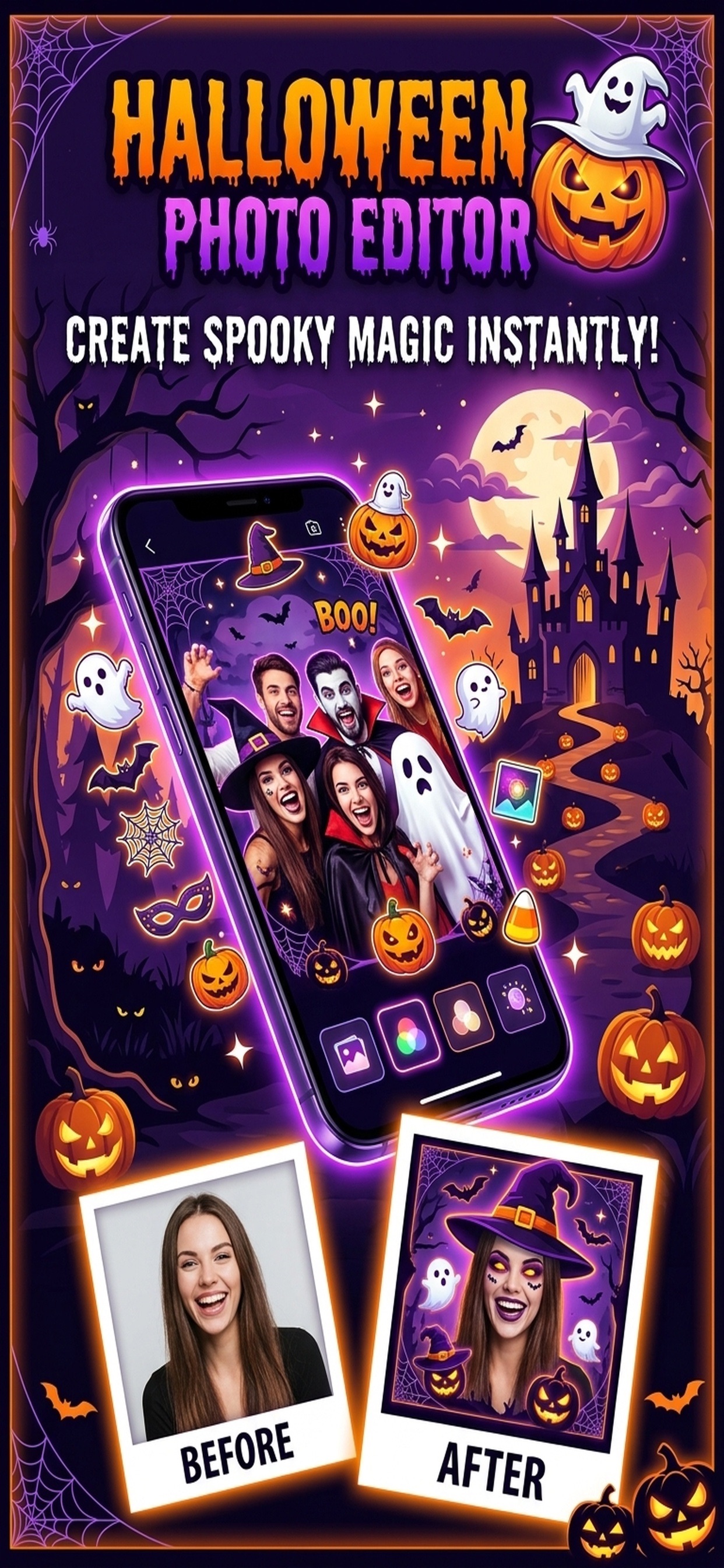 Screenshot 1 of Halloween Photo Editor