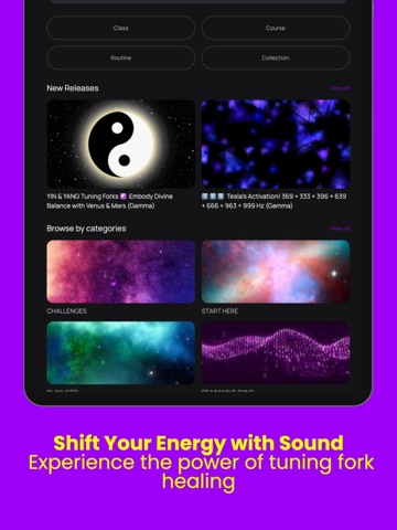 Thinkroot Energy Tuning Forks iPad screenshot