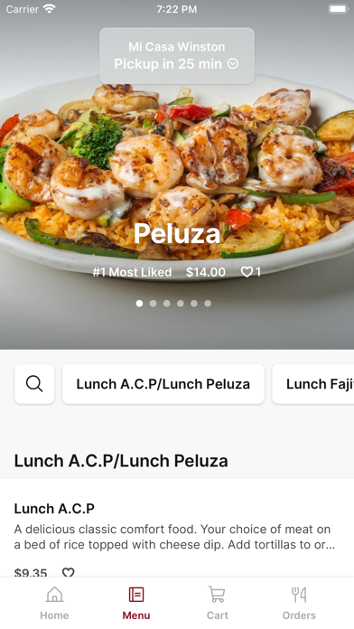 Mi Casa Mexican Restaurant iPhone screenshot 2 - Food & Drink app