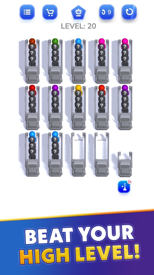 #2. Color Sort Puzzle-Crowd Jam 3D (iOS) By: Ulfat Parveen