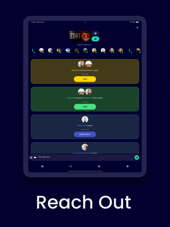 PaxJax iPad screenshot 4 - Social Networking app