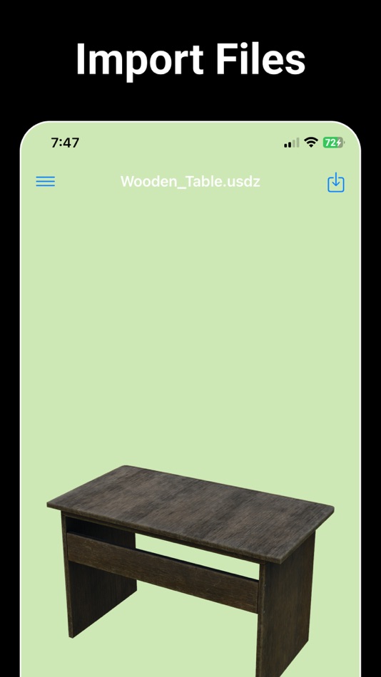 #3. 3D Model Viewer: STL & USDZ (iOS) 由: Ariel Ortiz