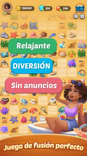 Captura de pantalla de Seaside Escape®: Merge & Story en iPhone 3