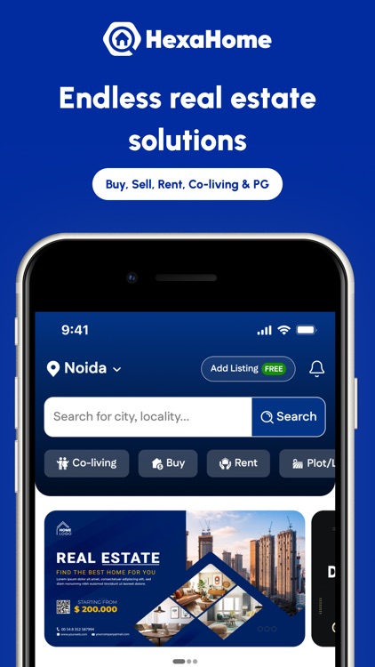 HexaHome: Buy, Rent, Sell & PG