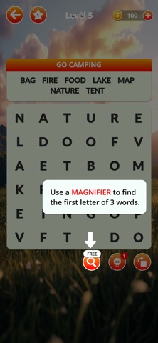 Word Search:Collect Jigsaw iPhone screenshot