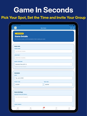 PicklePlay - Pickleball iPad screenshot 2