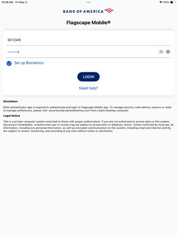 App screenshot
