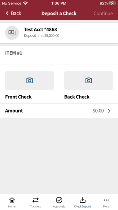 RCB Business Banking Screenshot