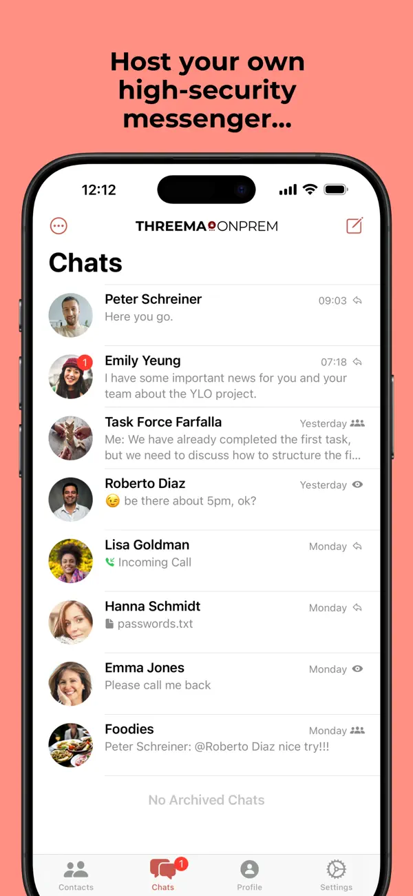 #1. Threema OnPrem (iOS) โดย: Threema GmbH