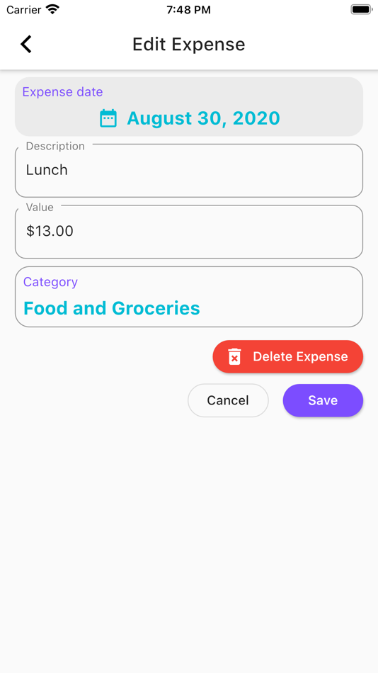 #3. Daily Expense Tracker (iOS) 由: Wayne Johnson