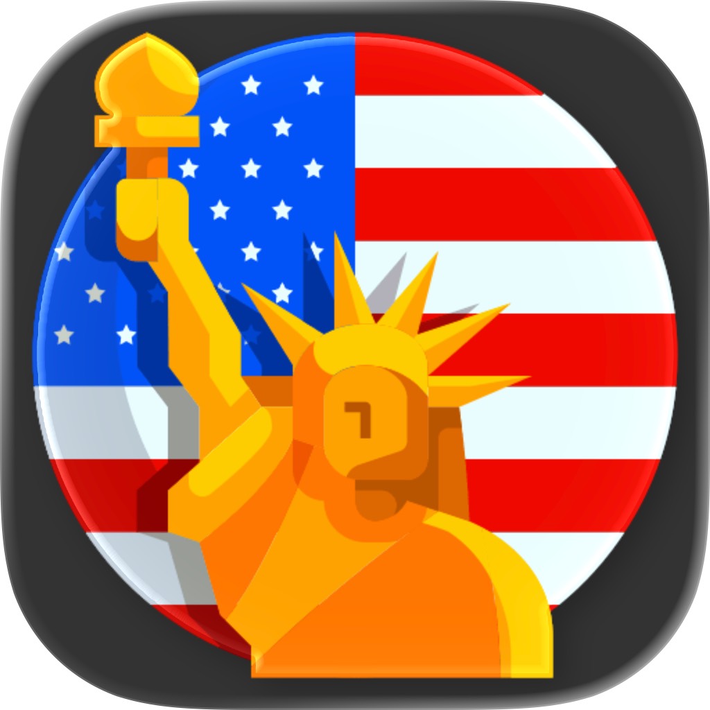 Apple App Store cover for 50 States & US Capitals Game