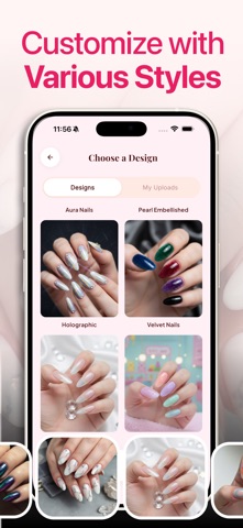 AI Nail Art Designer - NailTry iPhone screenshot