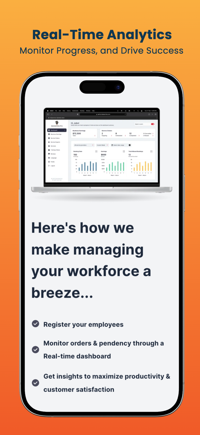 InstaService Pro Work Smartly