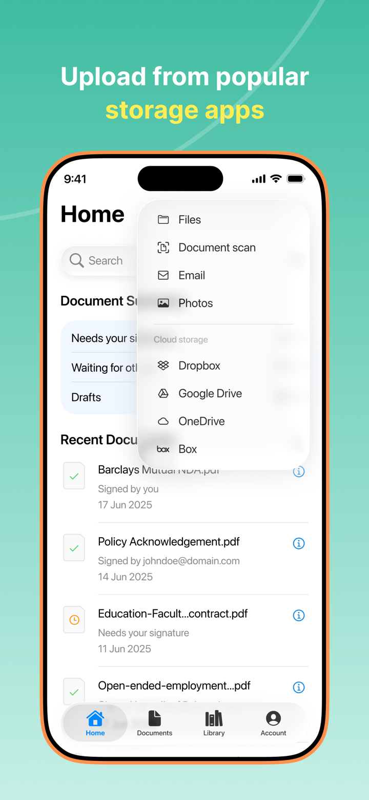 Digital e Signature: Signeasy screenshot 9