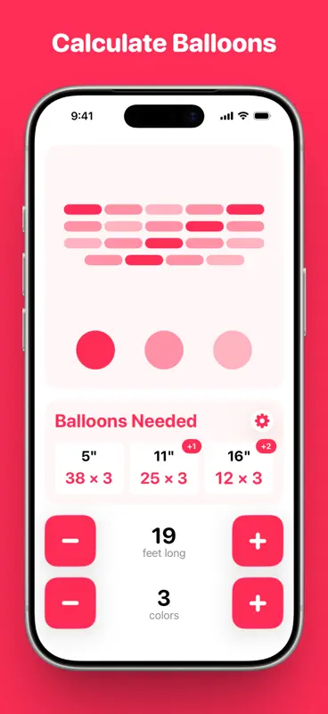 Balloon Calculator screenshot 1 of 4