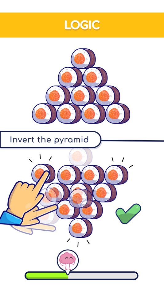 #4. IQ Brain Game Smart Challenge (iOS) By: Pocket School - Basic education to learn for adults & kids
