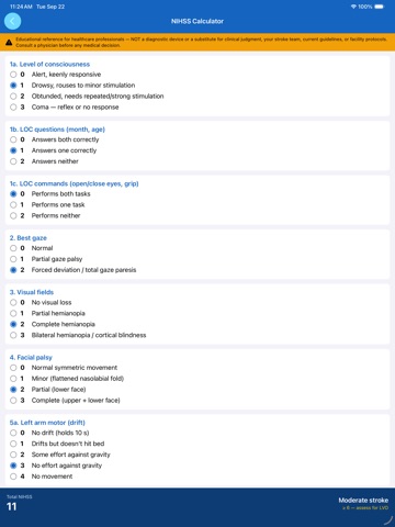 Stroke Ready iPad screenshot