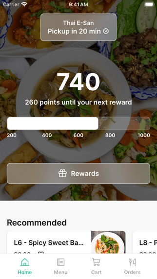 Thai E-San To Go iPhone screenshot 1 - Food & Drink app