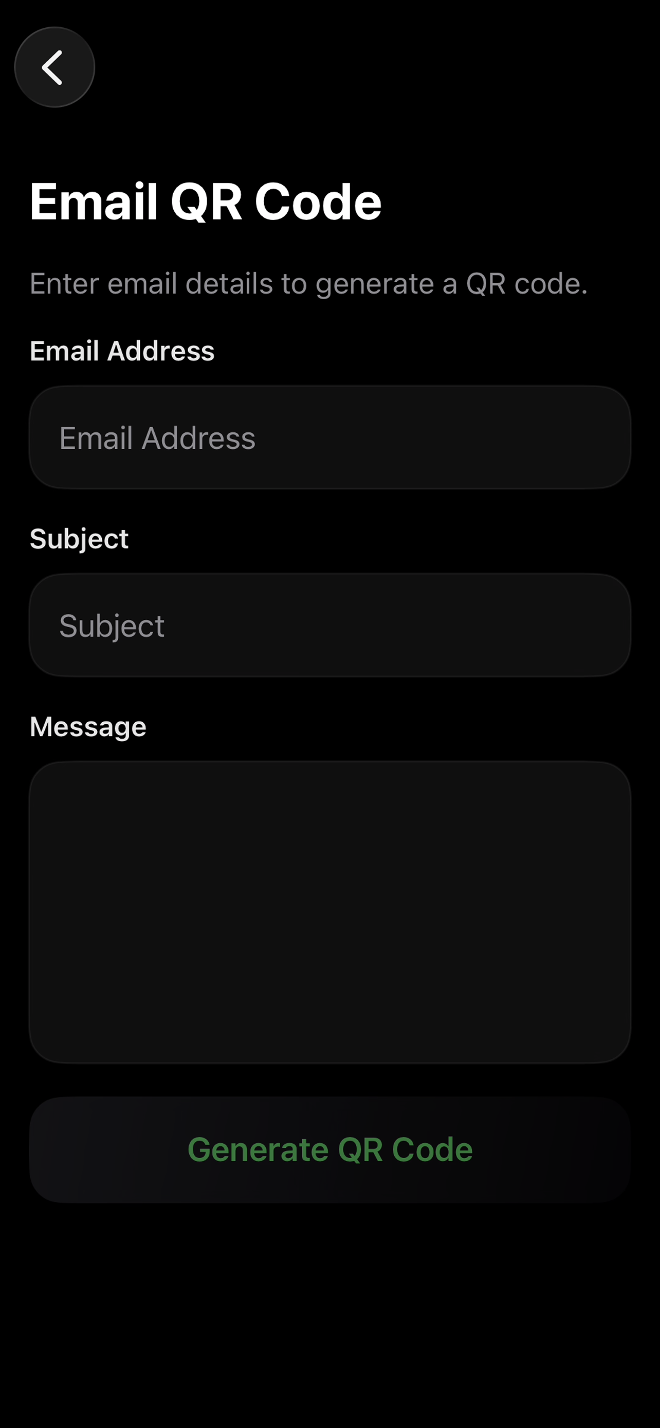 QR Code Generator & Share