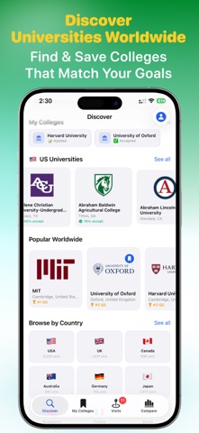 College Search Tracker: Tourly iPhone screenshot